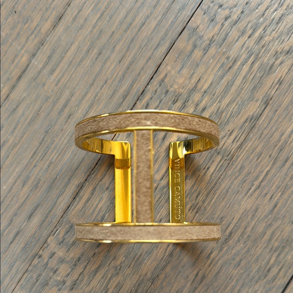 Vince Camuto - Cuff Bracelet with Taupe Suede Inlay